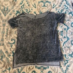 Distressed textured shirt